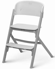 Стільчик для годування Kinderkraft Igee із шезлонгом Calmee Cloudy Grey